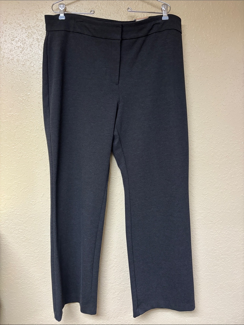 Chico's Black Straight-Leg Ponte Trousers